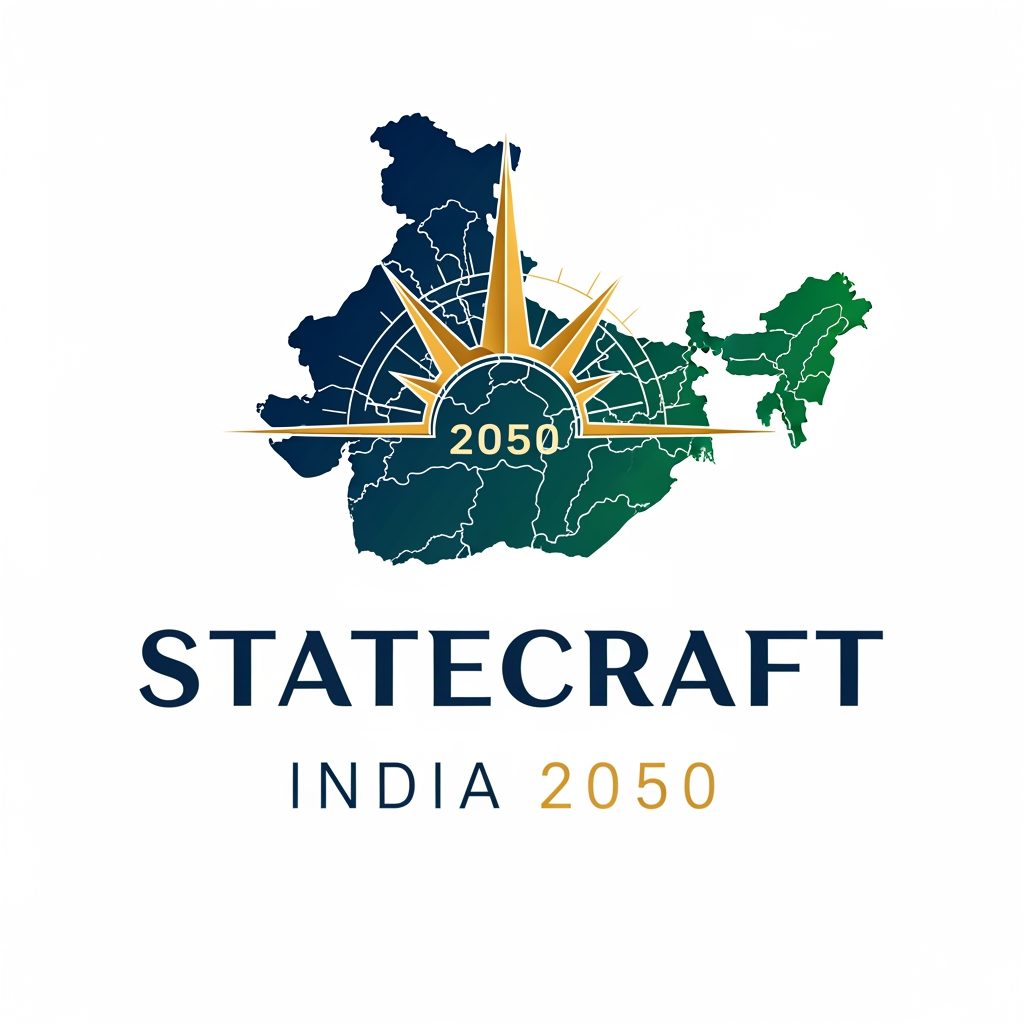 AI Design for Statecraft: India 2050 is an immersive strategy simulation where participants represent Indian states and shape their growth through decades of change. Teams must manage resources, drive development, adapt to national challenges, negotiate alliances, and make critical decisions that impact their state's future. Combining leadership, innovation, and strategic thinking, the event culminates in a vision presentation where teams showcase their journey toward building a prosperous and sustainable India by 2050.
need a logo