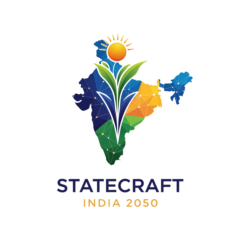 AI Design for Statecraft: India 2050 is an immersive strategy simulation where participants represent Indian states and shape their growth through decades of change. Teams must manage resources, drive development, adapt to national challenges, negotiate alliances, and make critical decisions that impact their state's future. Combining leadership, innovation, and strategic thinking, the event culminates in a vision presentation where teams showcase their journey toward building a prosperous and sustainable India by 2050.
need a logo