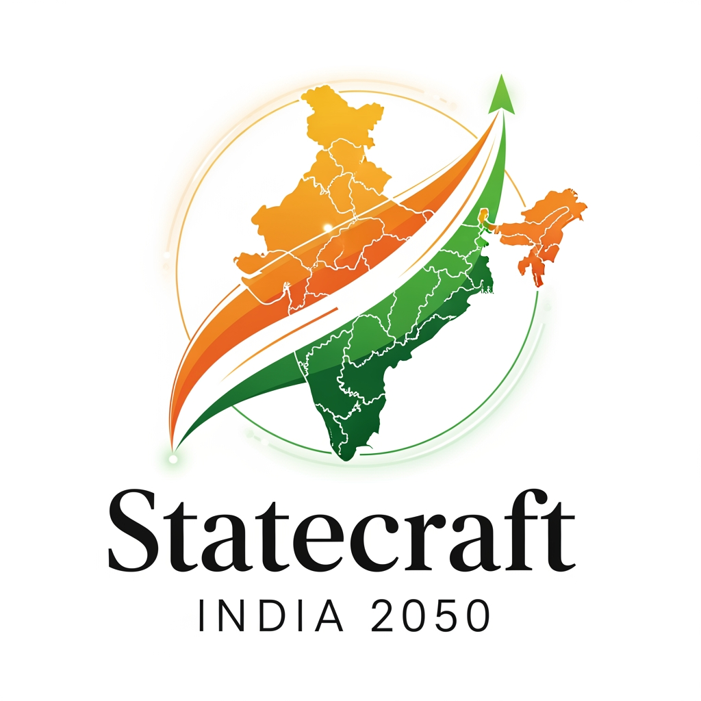 AI Design for Statecraft: India 2050 is an immersive strategy simulation where participants represent Indian states and shape their growth through decades of change. Teams must manage resources, drive development, adapt to national challenges, negotiate alliances, and make critical decisions that impact their state's future. Combining leadership, innovation, and strategic thinking, the event culminates in a vision presentation where teams showcase their journey toward building a prosperous and sustainable India by 2050.
need a logo
