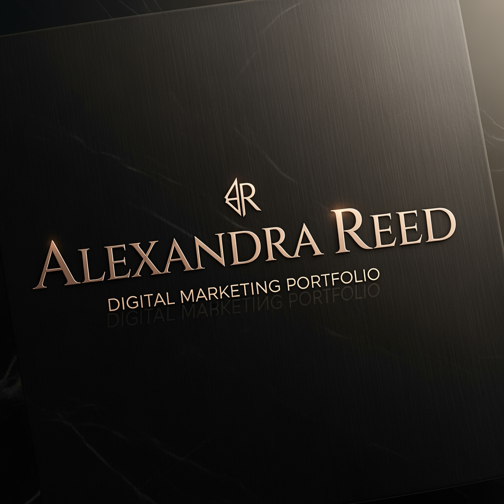 AI Design for i want to make my name logo for my digital marketing portfolio. Something feels rich, premium luxury and professional