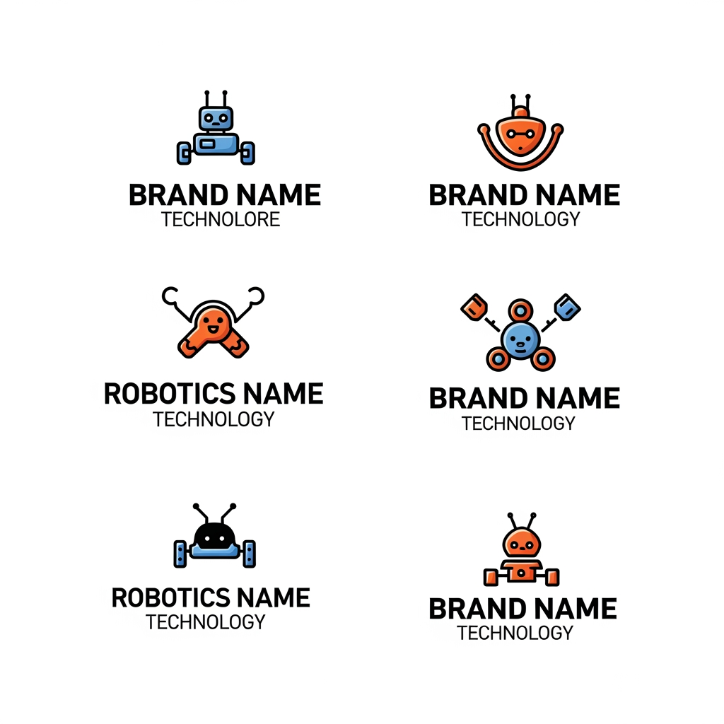 AI Design for Create a premium, modern, unique logo for a brand named "StemRobotic". Use the uploaded reference logo only for inspiration. Create a clean, professional, high-end brand logo that looks premium, memorable and suitable for Instagram, website, packaging and business branding. Logo style should be minimal, luxury, bold, creative and modern. Add a unique icon/symbol related to the brand name. Typography should be clean, readable and professional. Create multiple unique logo design options with different premium color combinations. Keep the logo sharp, balanced, vector-style, high quality, clean background, no extra text, no mockup, no watermark. Where it says "StemRobotic", replace it with your own brand name.
