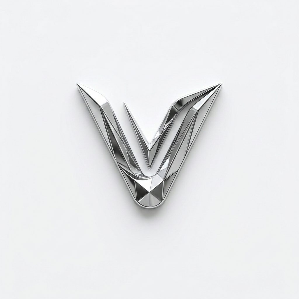 AI Design for i want it against plain white background, and make it more clean and remove text and just keep V