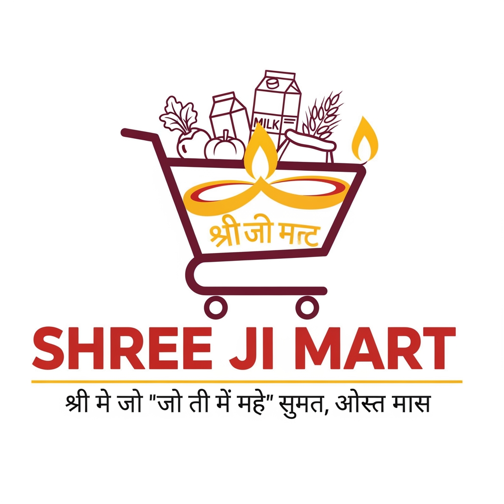 AI Design for create logo for mart- आपका अपना "श्री जी मार्ट" अच्छी क्वालिटी, सही कीमत
