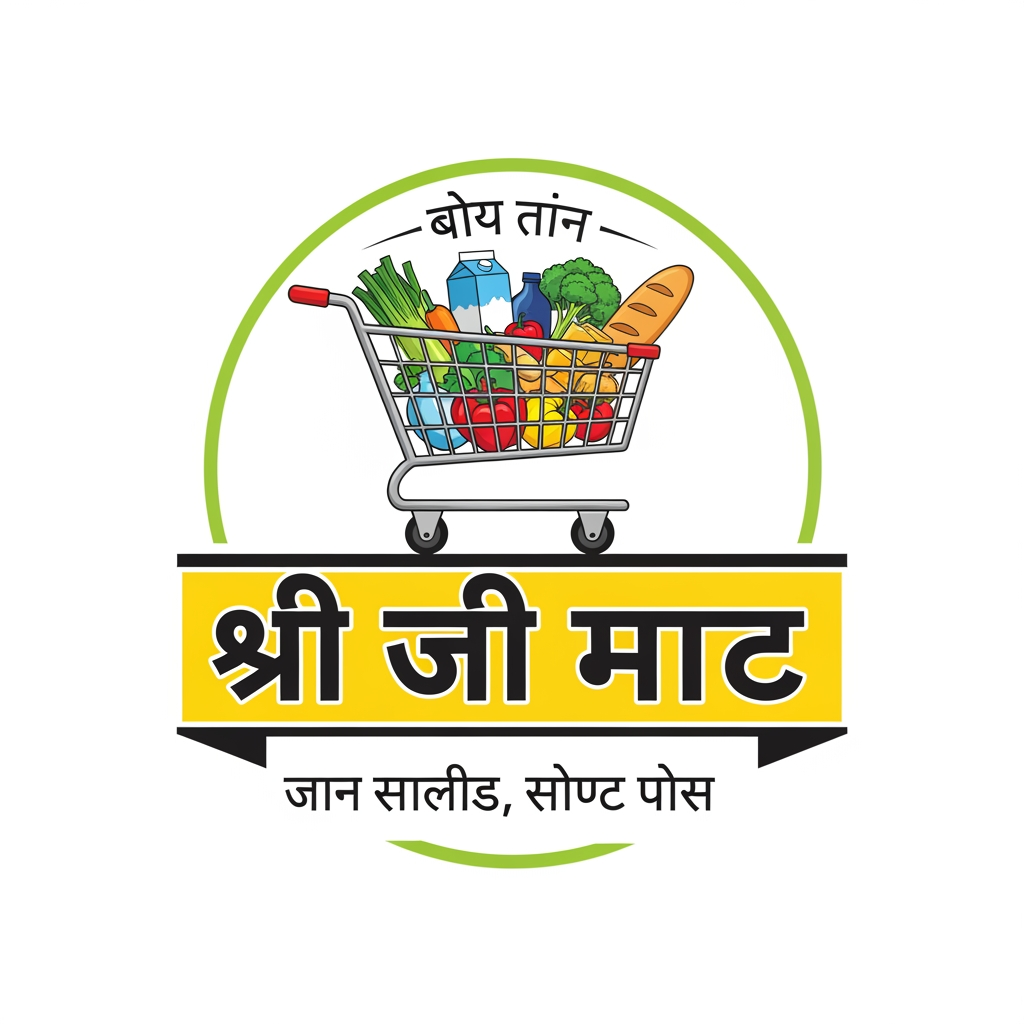 AI Design for create logo for mart- आपका अपना "श्री जी मार्ट" अच्छी क्वालिटी, सही कीमत