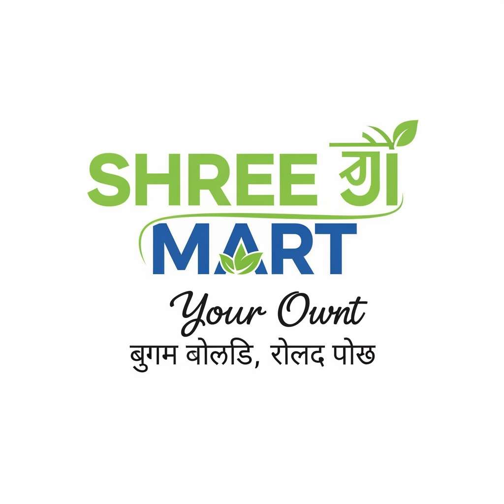AI Design for create logo for mart- आपका अपना "श्री जी मार्ट" अच्छी क्वालिटी, सही कीमत