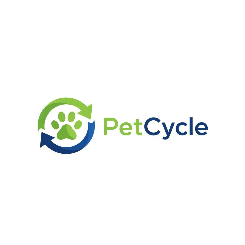 AI Design for i want to make a logo for PetCycle, it is a pet health tracking app