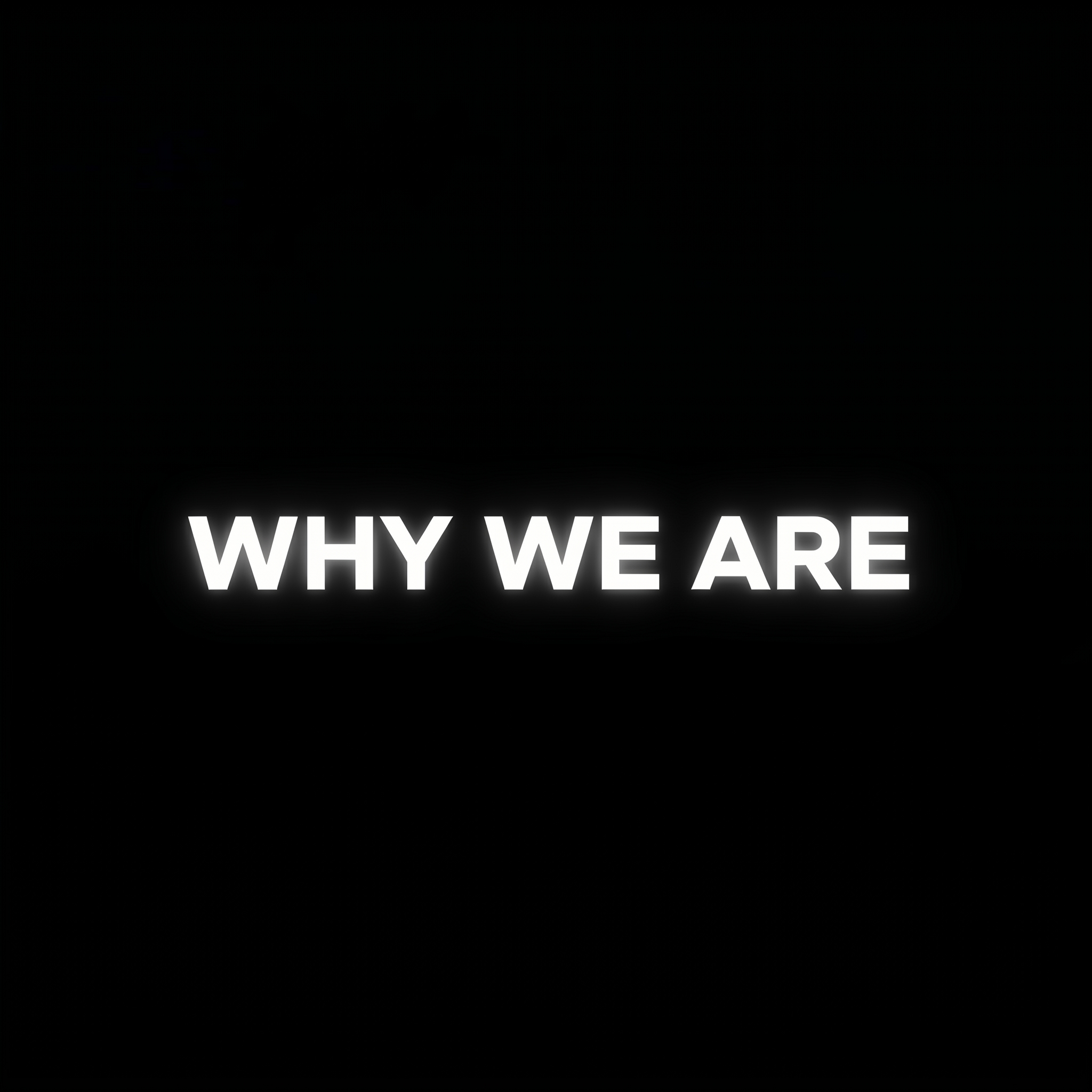 AI Design for A text why we are with black backround