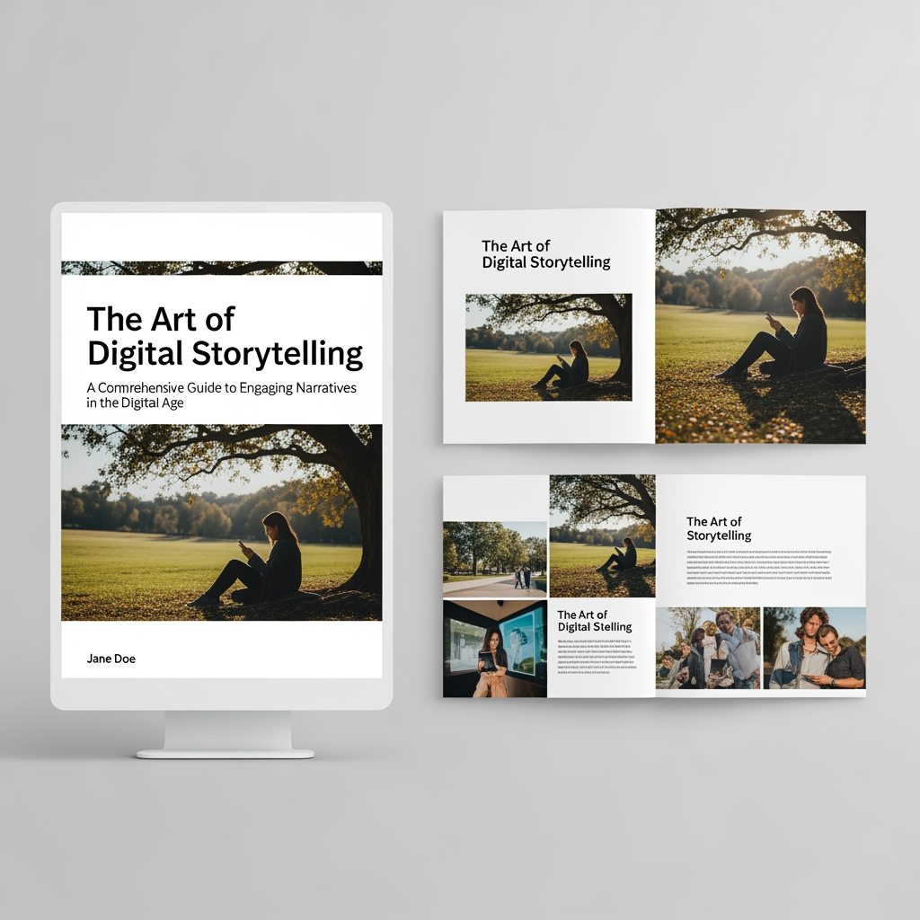 AI Design for give me a e book timplate