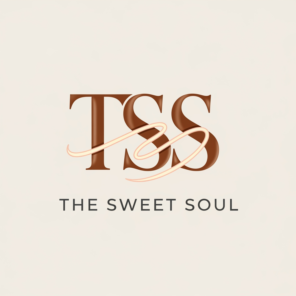 AI Design for Brand Name : THE SWEET SOUL. The logo needs to morden. we are selling cakes, pastries, donuts and brownies. want a brand logo. make a logo with the letters TSS