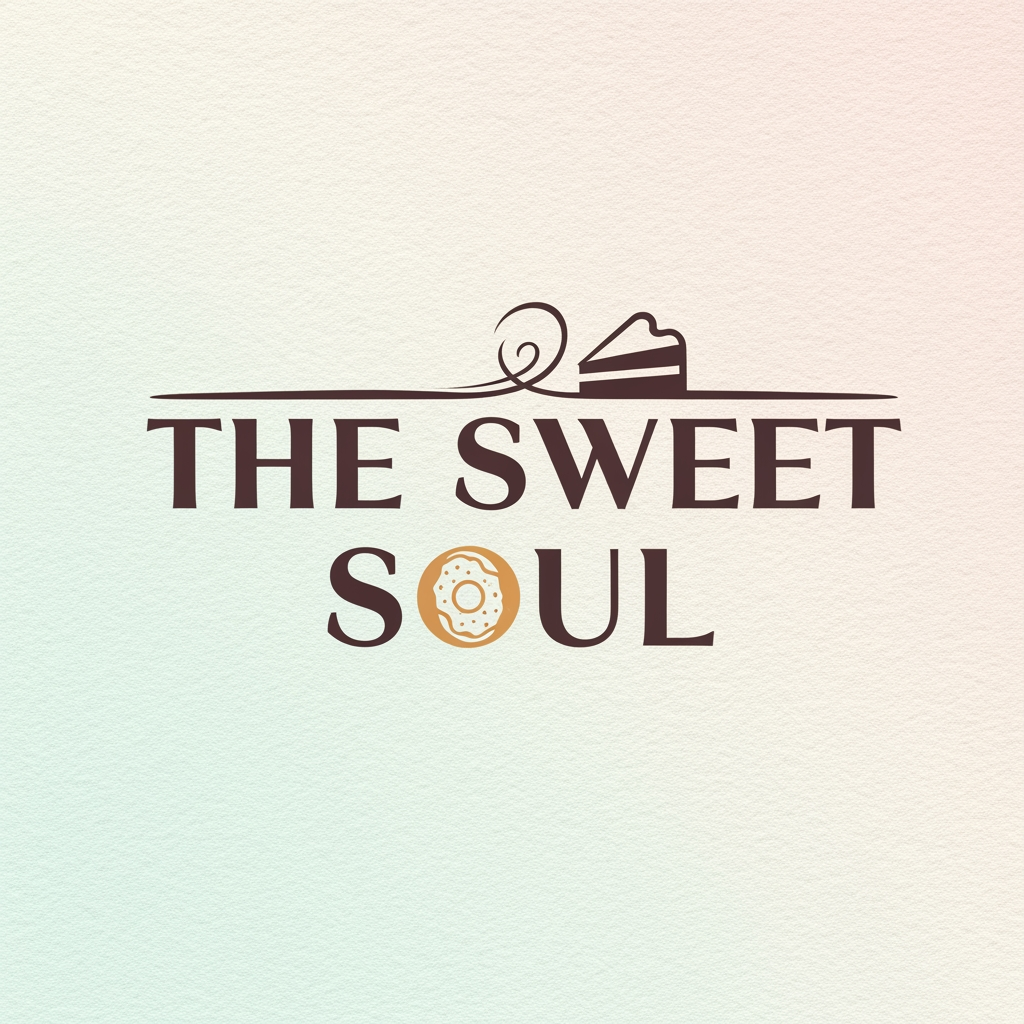 AI Design for Brand Name : THE SWEET SOUL. The logo needs to morden. we are selling cakes, pastries, donuts and brownies. want a brand logo