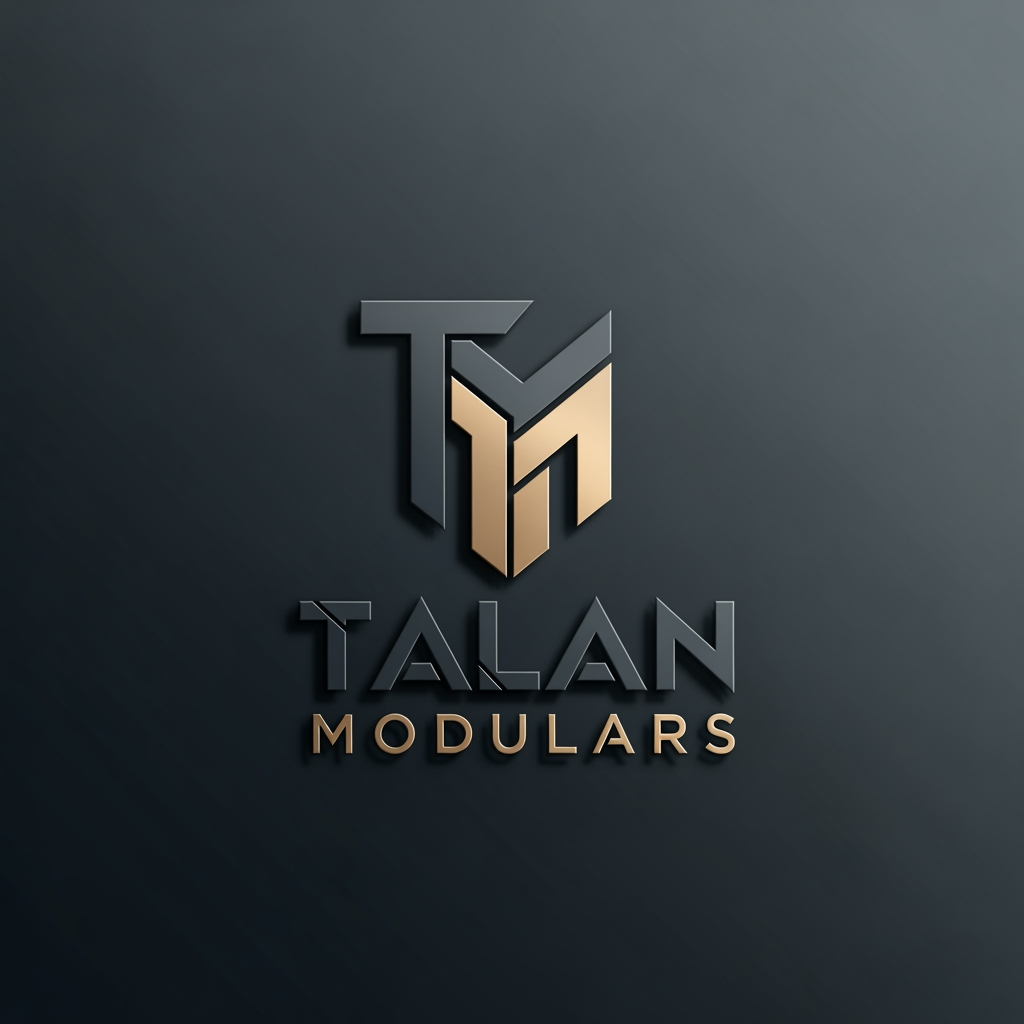 AI Design for Create a world-class logo for **"Talan Modulars"**, a premium modular furniture and interior manufacturing company with its own production facility. The logo should reflect the design standards of **2026**: minimal, intelligent, timeless, and instantly recognizable, avoiding outdated effects or overly decorative styling.
The primary focus must be a **custom "TM" monogram** that serves as the core brand identity. Design the monogram using strong geometric forms, architectural balance, and purposeful negative space so that it can function independently as an iconic brand mark. The "TM" should subtly suggest modular construction, precision manufacturing, cabinetry, panel systems, or interior layouts through abstract interlocking shapes rather than literal furniture illustrations.
Adopt a **modern luxury aesthetic** inspired by premium architecture and contemporary industrial design. The logo should communicate craftsmanship, innovation, reliability, and sophistication with a clean, confident appearance suitable for a high-end manufacturing brand.
Use a refined color palette consisting of:
* Matte Charcoal Grey as the dominant base.
* Brushed or satin Champagne Gold as a premium accent.
* Metallic finishes should be understated and elegant, never flashy or mirror-like.
Typography should use a bold, custom-feeling geometric sans-serif with exceptional kerning and alignment. The wordmark **"Talan Modulars"** and the monogram should feel like one cohesive visual system, with balanced proportions and a strong sense of hierarchy.
The presentation should feature **subtle premium 3D depth**, soft studio lighting, realistic material textures, gentle reflections, and clean shadowing. Avoid exaggerated bevels, heavy embossing, glowing effects, or excessive gradients. The result should feel sophisticated and contemporary rather than ornamental.
Compose the design on a dark charcoal or black gradient background that enhances contrast while keeping attention on the logo itself. Ensure the composition is centered, spacious, and visually balanced.
The logo must also be practical for real-world use:
* Scalable from app icons to large storefront signage.
* Instantly recognizable in monochrome.
* Suitable for laser engraving, embossing, packaging, print, and digital branding.
* Memorable with a simple silhouette and distinctive geometry.
Avoid generic construction symbols, roofs, houses, tools, chairs, sofas, realistic wardrobes, clip-art elements, excessive detail, or visual clutter. Prioritize simplicity, originality, precision, and longevity so the identity remains modern for years to come.
Deliver an ultra-high-resolution, 4K-quality premium brand presentation with razor-sharp details, showcasing a distinctive, future-ready logo that could stand alongside leading global luxury design and manufacturing brands.