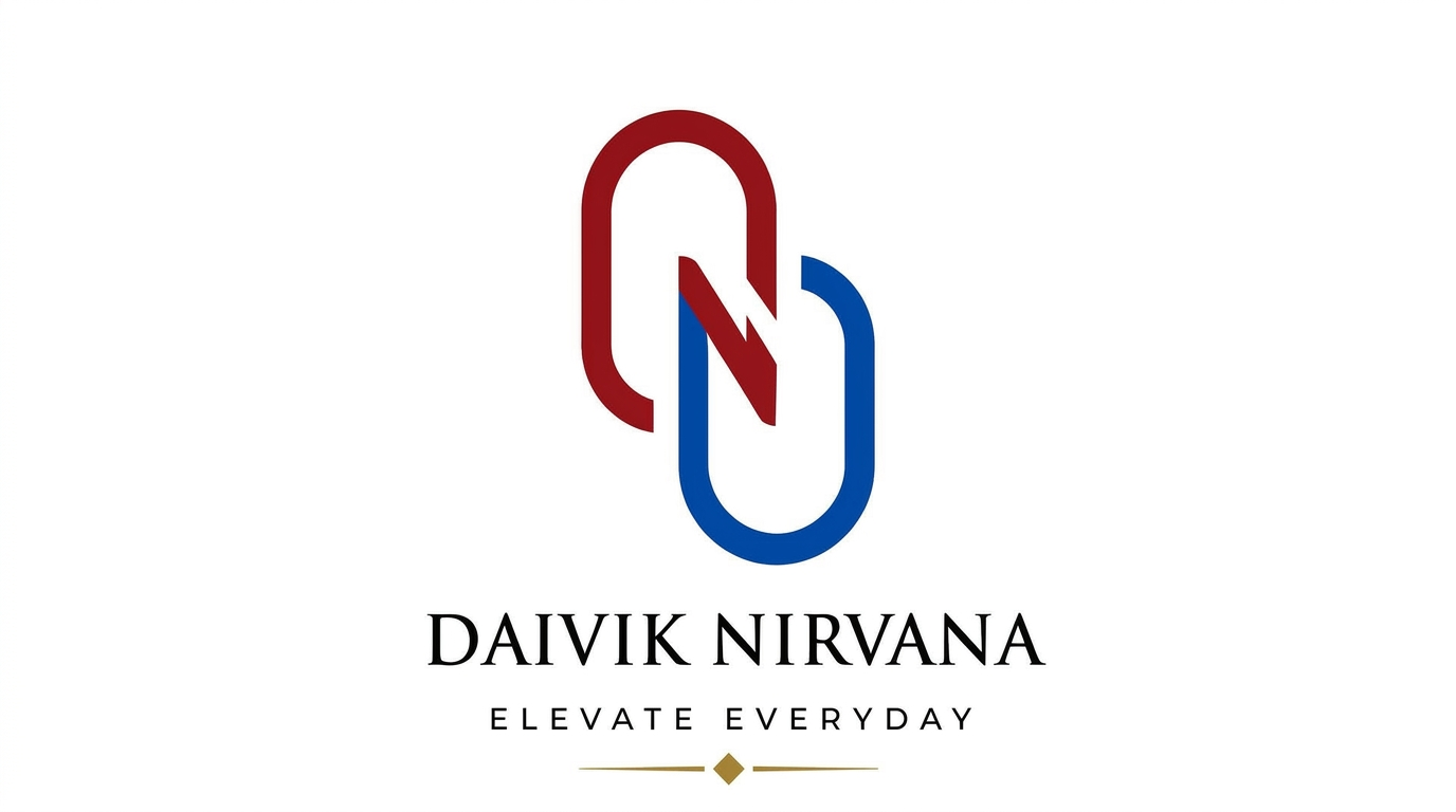 AI Design for using red and blue colour in the logo