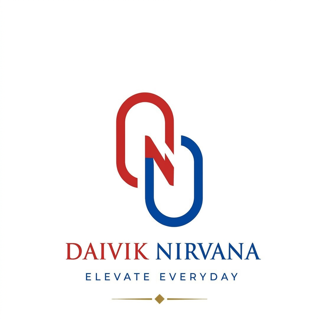 AI Design for using red and blue colour in the logo
