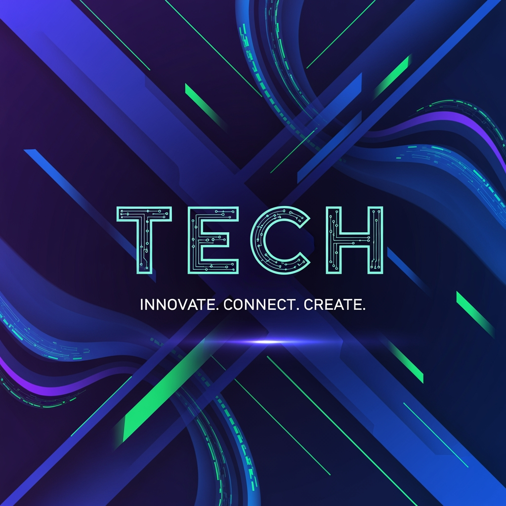 AI Design for can you give me others options which has modern look, good colour combination and technology related fonts
