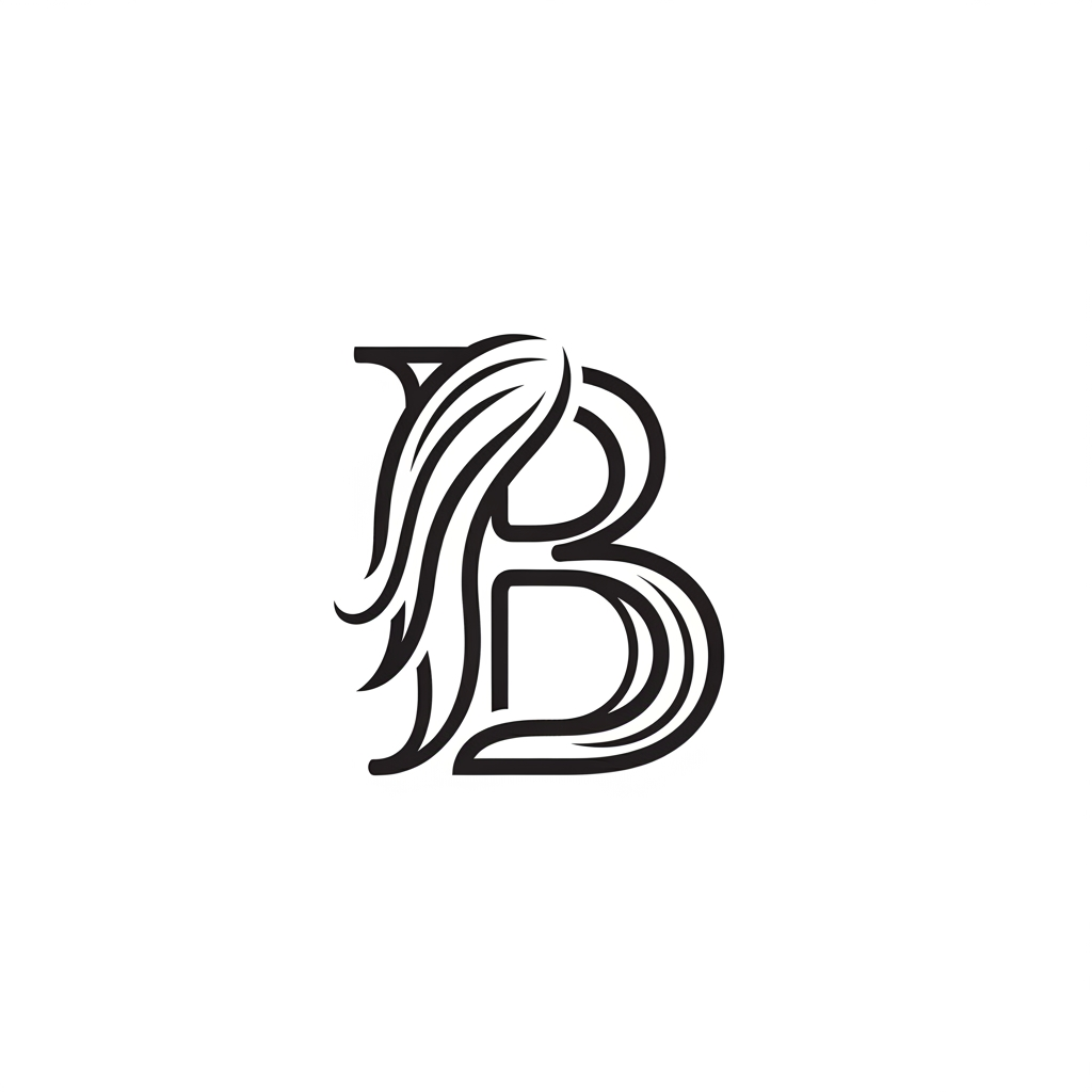 AI Design for Create a B with hair but not so obvious for branding
a simple one