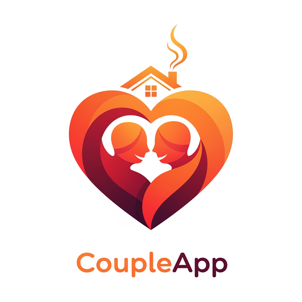 AI Design for its a couple app app
needs on the logo heartshap and feel like a home