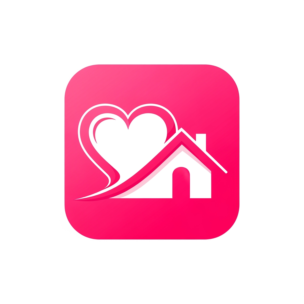 AI Design for make the size 512*512
my applogo
color pink
its is a couple app
use heart and home for logo dont add any text in logo