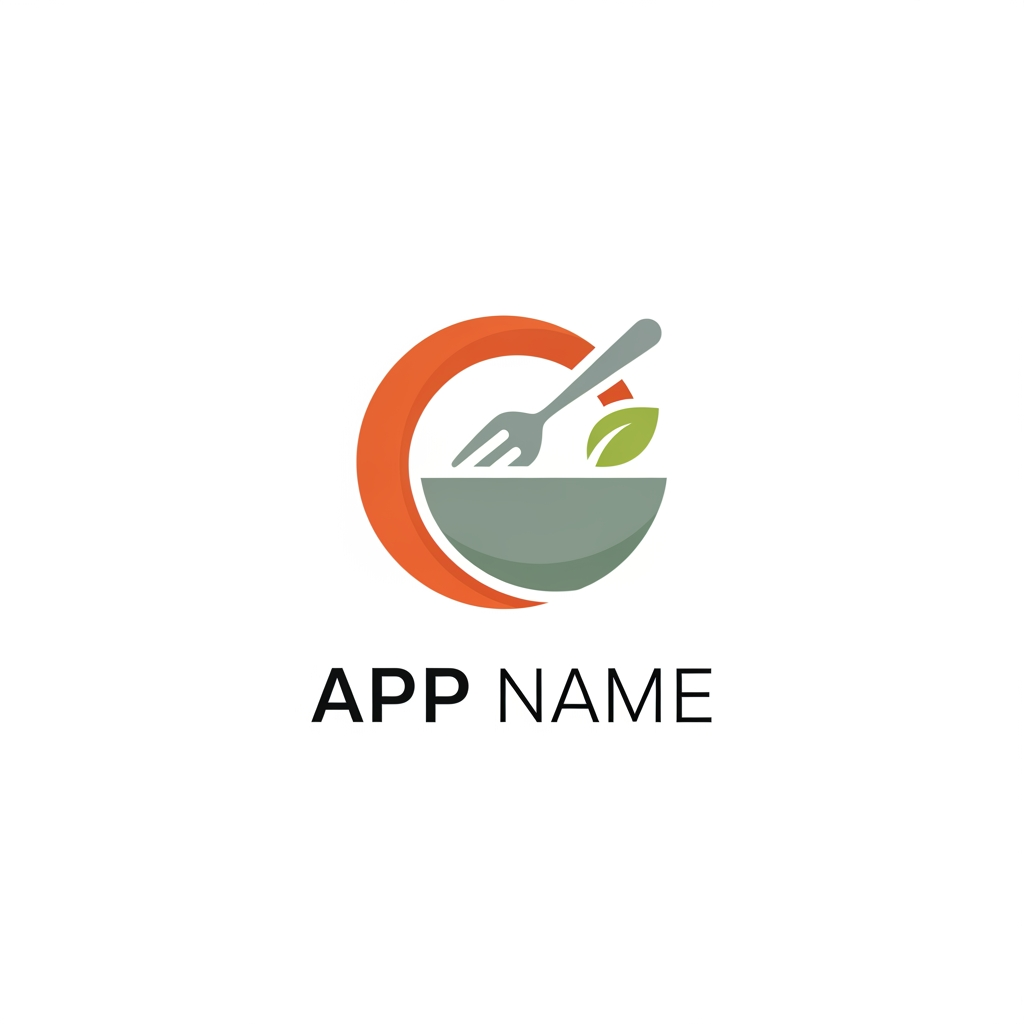 AI Design for food app logo design