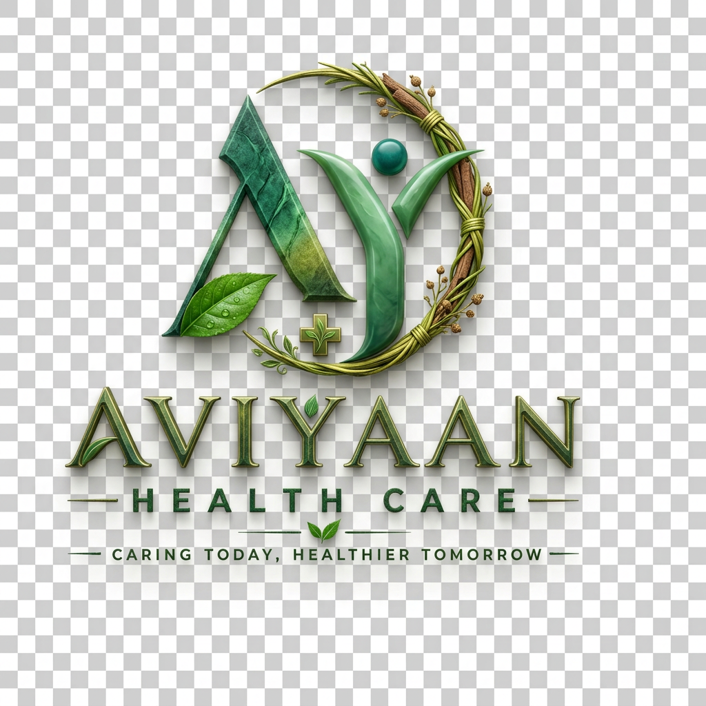 AI Design for make this logo in ayurveda green color cordination with realstic design bg transparent