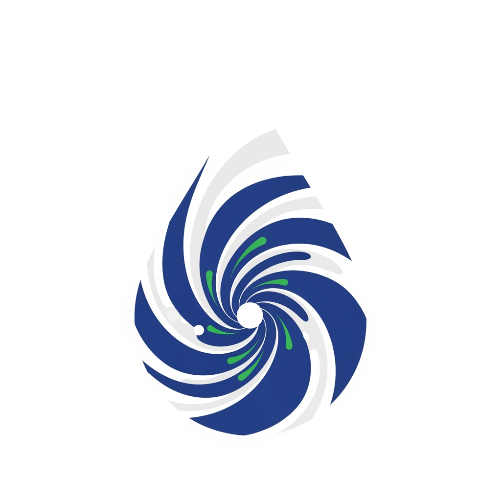 AI Design for Design a modern minimalist logo for a milk collection management app named "MilkyWay". Create a single iconic symbol using a smooth milk droplet as the outer shape. Inside the droplet, form a subtle spiral galaxy made from flowing milk lines, representing the Milky Way. The galaxy center should resemble a milk collection point or data hub. Use clean geometric curves, perfect symmetry, flat vector style, strong app-icon readability, professional dairy-tech branding, minimal details, premium appearance, scalable from mobile app icon to large signage. Color palette: rich milk white, deep blue, and fresh dairy green accents. No text, no mockups, no background elements, only the logo symbol. Award-winning startup branding, modern SaaS identity, highly memorable and instantly recognizable.