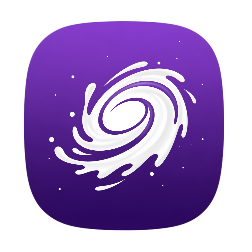 AI Design for i want an app logo for the app name "MilkyWay" and it is a milk collecting app do some research and gve me the best applicable logo for this app. you can try by your visualization. remember you should not mention app name in logo