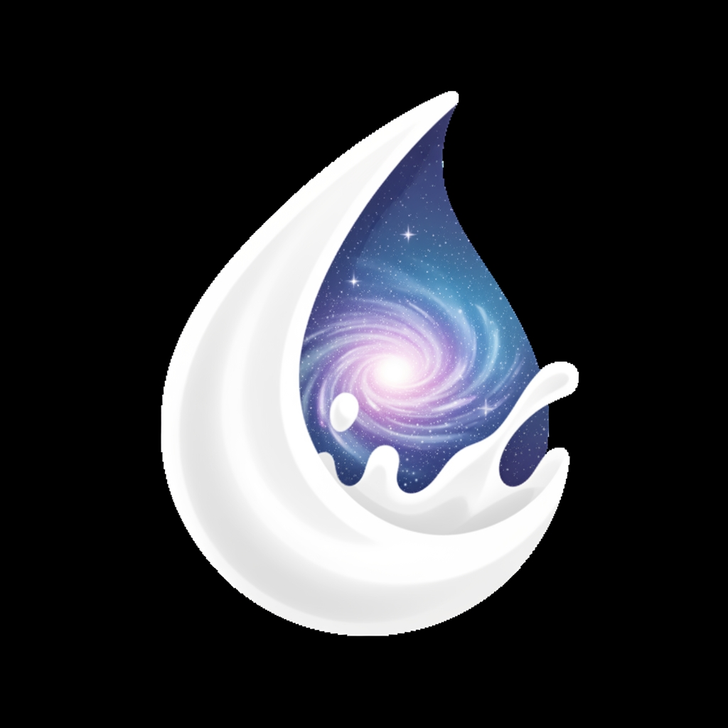 AI Design for i want an app logo for the app name "MilkyWay" and it is a milk collecting app do some research and gve me the best applicable logo for this app. you can try by your visualization. remember you should not mention app name in logo