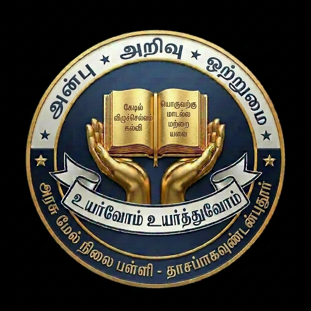 AI Design for in top half circle change ஓ into ஒ