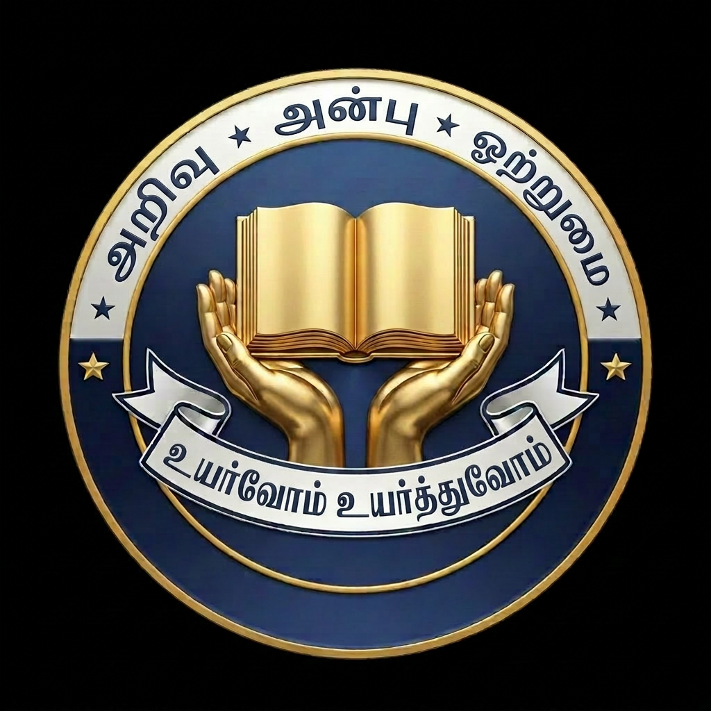 AI Design for academy of excellence replace this by உயர்வோம் உயர்த்துவோம்