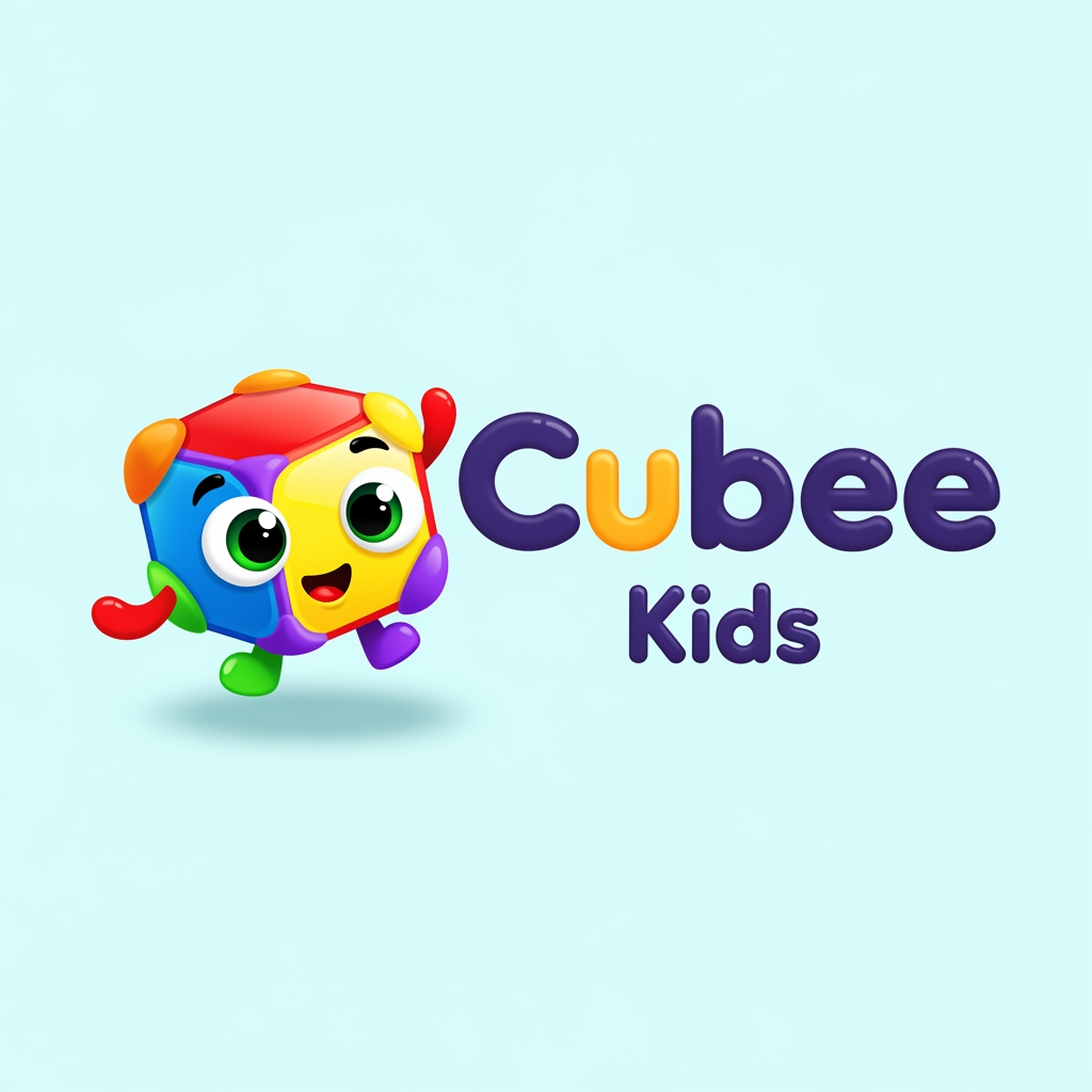 AI Design for create logo for cubee kids