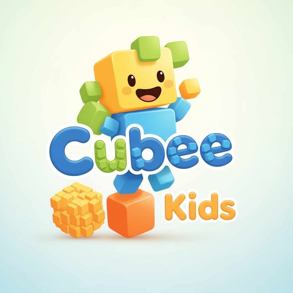 AI Design for create logo for cubee kids