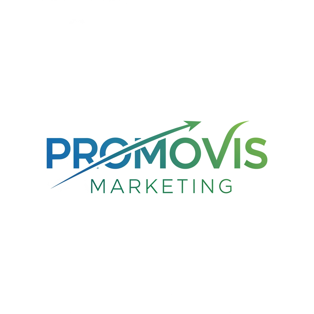 AI Design for my marketing agency name is PromoVis Marketing and i don;t want any perticular element for the agency i want logo using the name of agency, please create