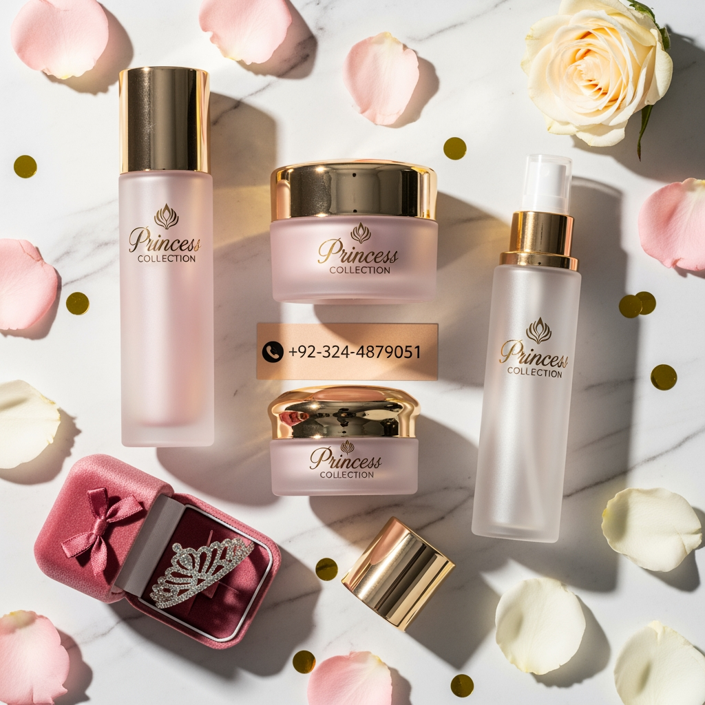 AI Design for princess collection skin care +92-324-4879051