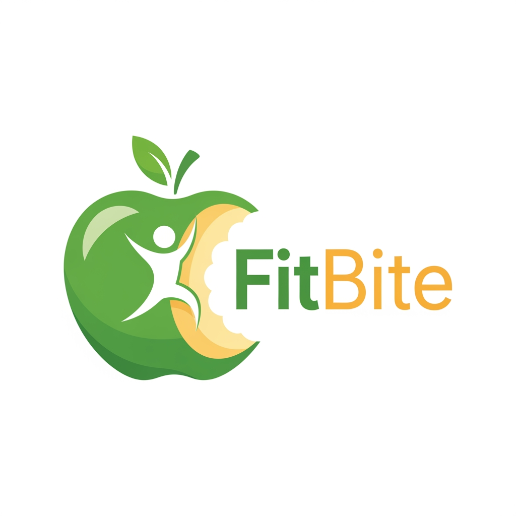 AI Design for Hi i want to create a logo for my business name as fitbite , relevant to nutrional snacks , it is generic