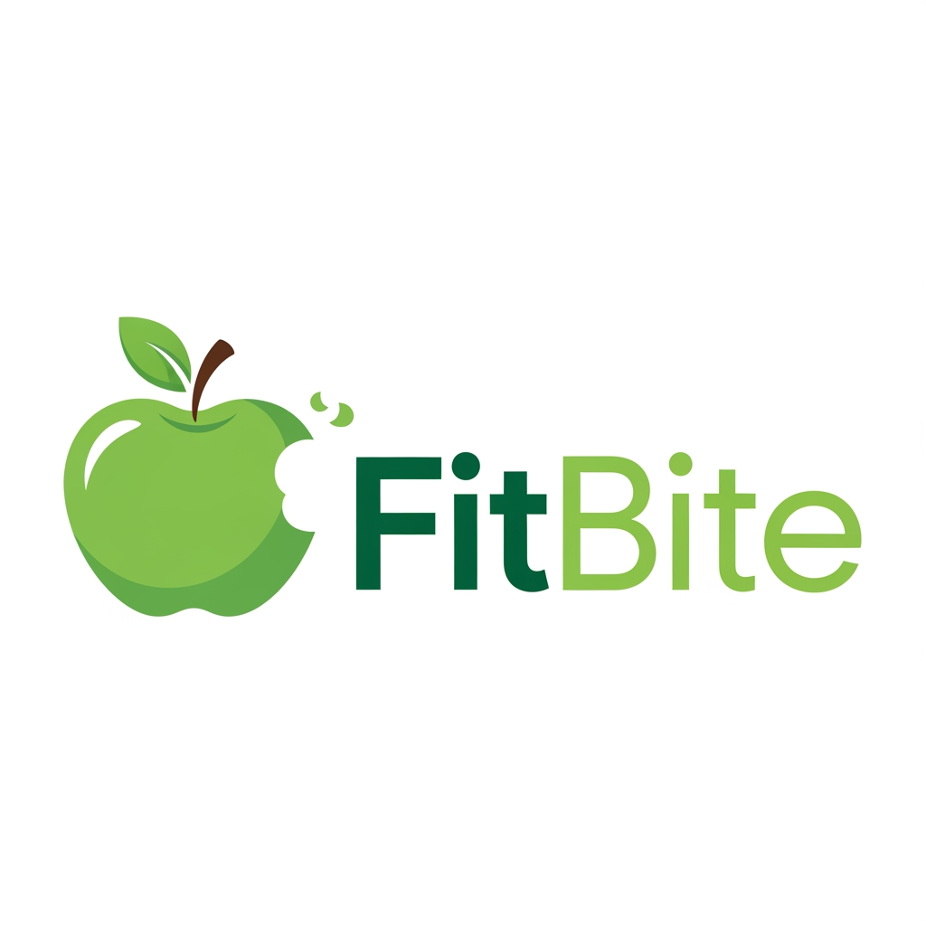 AI Design for Hi i want to create a logo for my business name as fitbite , relevant to nutrional snacks