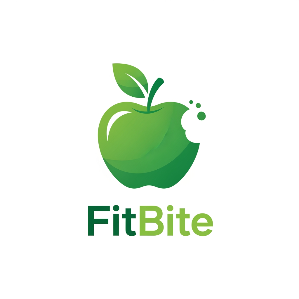 AI Design for Hi i want to create a logo for my business name as fitbite , relevant to nutrional snacks , it is generic