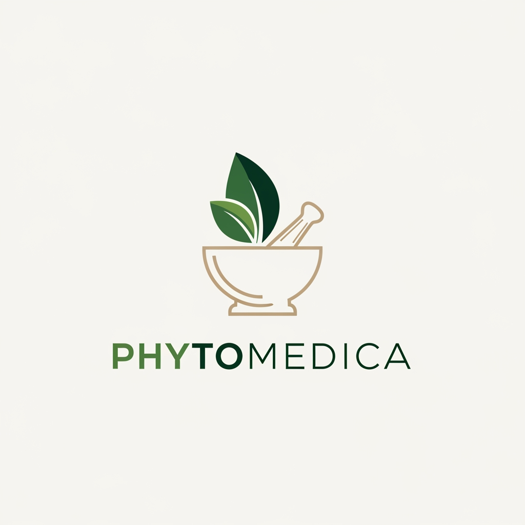AI Design for I want to create a logo for my brand Phytomedica which is a supplement brand of nutrition herbs and functional foods