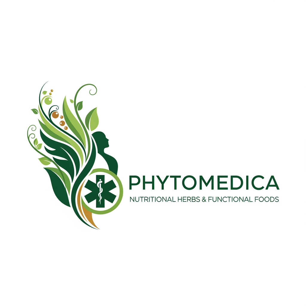 AI Design for I want to create a logo for my brand Phytomedica which is a supplement brand of nutrition herbs and functional foods