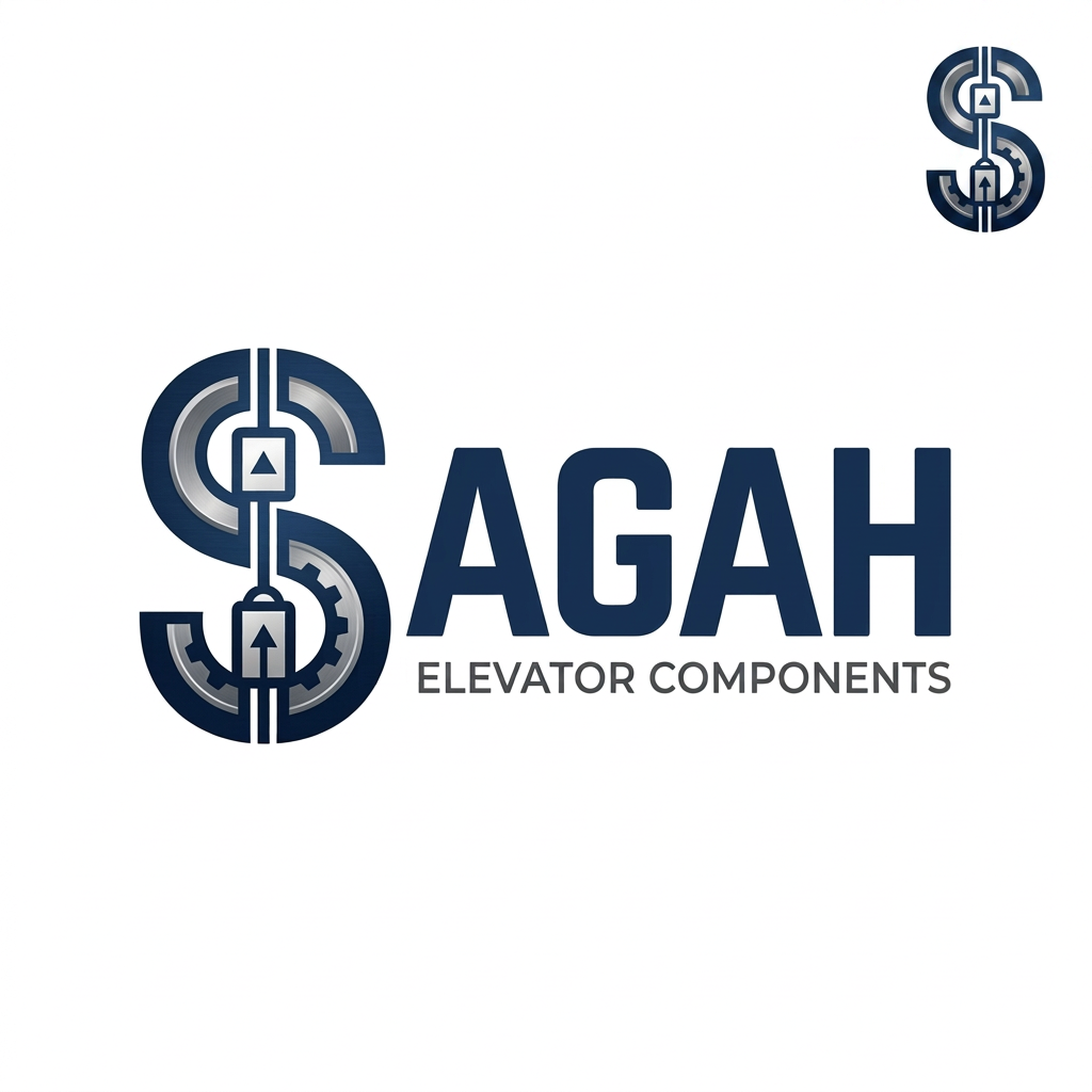 AI Design for Create a sleek, modern, industrial logo for SAGAH, a company specializing in elevator parts and lift components. The logo should visually communicate innovation, precision engineering, durability, safety, and upward mobility. Incorporate a smart, minimal symbol inspired by elevator rails, gears, pulleys, shafts, lift cabins, or vertical movement, blended into a clean geometric mark. The brand name SAGAH should appear in bold, custom sans-serif typography with a strong mechanical and corporate feel. Use a refined metallic and industrial palette with silver, graphite grey, black, and deep blue accents. The final logo should feel premium, technical, powerful, and internationally professional, suitable for a website header, signage, packaging, catalogs, and B2B branding. Keep the design minimal, memorable, scalable, and vector-friendly on a plain white background.is type s kuch chahti hu m b ki name hi aae alg s nhi like lifts components name k andr hi describe krde are meri website sagah ko jo ki  niche likha ho elevator components or favicon icon kya rkhe iska kuch acha or unique btana is type s use kre to isi s related something unique sirf favicon icon make something like this only ek hi word ko describe kro not all make simple and professional jsa mera h simple vsa design krdo or alg  s s mt kro 1st letter s ko design kro favicon icon ki trh  make yhe first letter of logo same as favicon icon i want ki s s elevator component start na ho s aage then baki letter uske niche elevator components nhi design yhi rkho  chaie asa but s ka ui phle jsa chaie