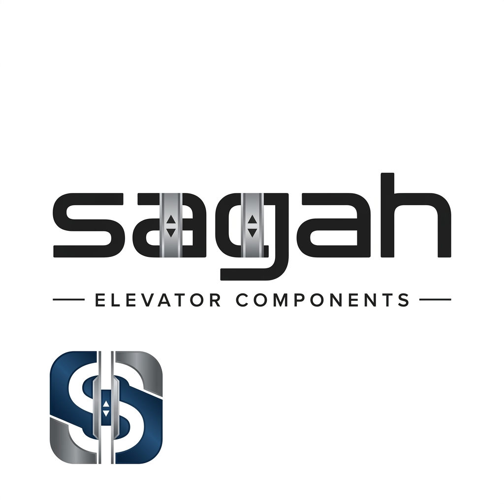 AI Design for Create a sleek, modern, industrial logo for SAGAH, a company specializing in elevator parts and lift components. The logo should visually communicate innovation, precision engineering, durability, safety, and upward mobility. Incorporate a smart, minimal symbol inspired by elevator rails, gears, pulleys, shafts, lift cabins, or vertical movement, blended into a clean geometric mark. The brand name SAGAH should appear in bold, custom sans-serif typography with a strong mechanical and corporate feel. Use a refined metallic and industrial palette with silver, graphite grey, black, and deep blue accents. The final logo should feel premium, technical, powerful, and internationally professional, suitable for a website header, signage, packaging, catalogs, and B2B branding. Keep the design minimal, memorable, scalable, and vector-friendly on a plain white background.is type s kuch chahti hu m b ki name hi aae alg s nhi like lifts components name k andr hi describe krde are meri website sagah ko jo ki  niche likha ho elevator components or favicon icon kya rkhe iska kuch acha or unique btana is type s use kre to isi s related something unique sirf favicon icon make something like this only ek hi word ko describe kro not all make simple and professional