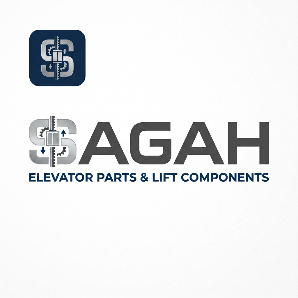 AI Design for Create a sleek, modern, industrial logo for SAGAH, a company specializing in elevator parts and lift components. The logo should visually communicate innovation, precision engineering, durability, safety, and upward mobility. Incorporate a smart, minimal symbol inspired by elevator rails, gears, pulleys, shafts, lift cabins, or vertical movement, blended into a clean geometric mark. The brand name SAGAH should appear in bold, custom sans-serif typography with a strong mechanical and corporate feel. Use a refined metallic and industrial palette with silver, graphite grey, black, and deep blue accents. The final logo should feel premium, technical, powerful, and internationally professional, suitable for a website header, signage, packaging, catalogs, and B2B branding. Keep the design minimal, memorable, scalable, and vector-friendly on a plain white background.is type s kuch chahti hu m b ki name hi aae alg s nhi like lifts components name k andr hi describe krde are meri website sagah ko jo ki  niche likha ho elevator components or favicon icon kya rkhe iska kuch acha or unique btana is type s use kre to isi s related something unique sirf favicon icon make something like this only ek hi word ko describe kro not all make simple and professional jsa mera h simple vsa design krdo or alg  s s mt kro 1st letter s ko design kro favicon icon ki trh  make yhe first letter of logo same as favicon icon i want ki s s elevator component start na ho s aage then baki letter uske niche elevator components