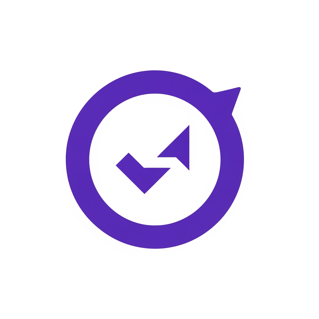 AI Design for Create a modern geometric monogram logo using the letters H and R merged into one seamless shape.
The logo should be bold, minimal and highly scalable.
Use straight edges, clean cuts and balanced negative space.
Design a minimalist progress ring logo for a habit tracking app.
Create an open circular ring with a subtle forward motion.
Integrate a small geometric checkmark or upward movement into the ring using negative space.
Avoid gradients, shadows, glossy effects, 3D styling, leaves and human figures.
The ring should feel modern, precise and premium.
Style references:
Streaks
Loop Habit Tracker
TickTick
Color:
#8046F4
Background:
White
Flat vector only.
The logo must remain recognizable at 32x32 pixels.