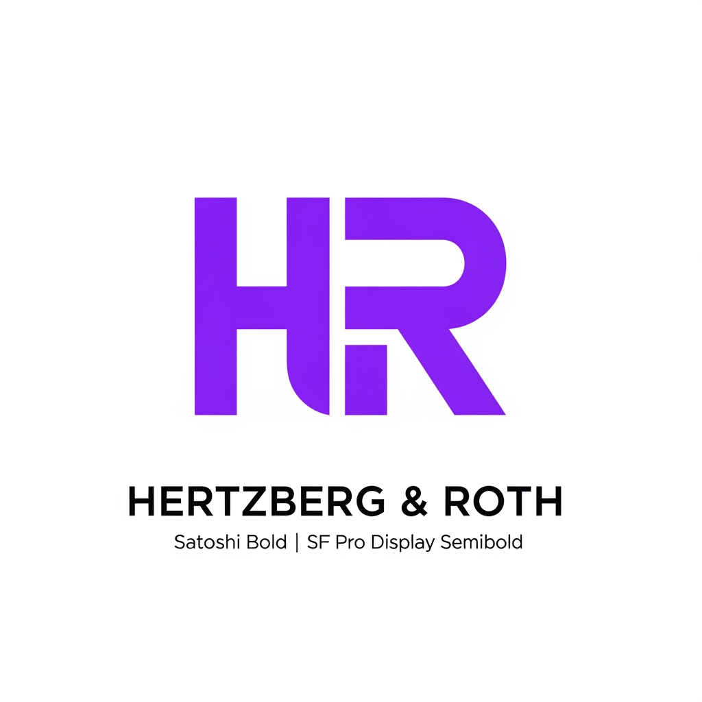 AI Design for Create a modern geometric monogram logo using the letters H and R merged into one seamless shape.
The logo should be bold, minimal and highly scalable.
Use straight edges, clean cuts and balanced negative space.
Avoid gradients, shadows, leaves, people, stars, checkmarks and generic habit icons.
The symbol should look like a premium SaaS or fintech brand.
Style references:
Linear
Stripe
Arc Browser
Notion
Color:
#8046F4
Background:
White
Typography:
Satoshi Bold
or
SF Pro Display Semibold
Logo should work perfectly as:
- App icon
- Splash screen
- Play Store icon
- Favicon
Flat vector only.