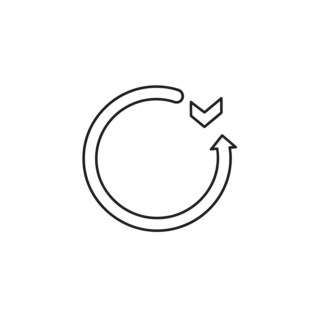 AI Design for Create a modern geometric monogram logo using the letters H and R merged into one seamless shape.
The logo should be bold, minimal and highly scalable.
Use straight edges, clean cuts and balanced negative space.
Design a minimalist progress ring logo for a habit tracking app.
Create an open circular ring with a subtle forward motion.
Integrate a small geometric checkmark or upward movement into the ring using negative space.
Avoid gradients, shadows, glossy effects, 3D styling, leaves and human figures.
The ring should feel modern, precise and premium.
Style references:
Streaks
Loop Habit Tracker
TickTick
Color:
#8046F4
Background:
White
Flat vector only.
The logo must remain recognizable at 32x32 pixels.
