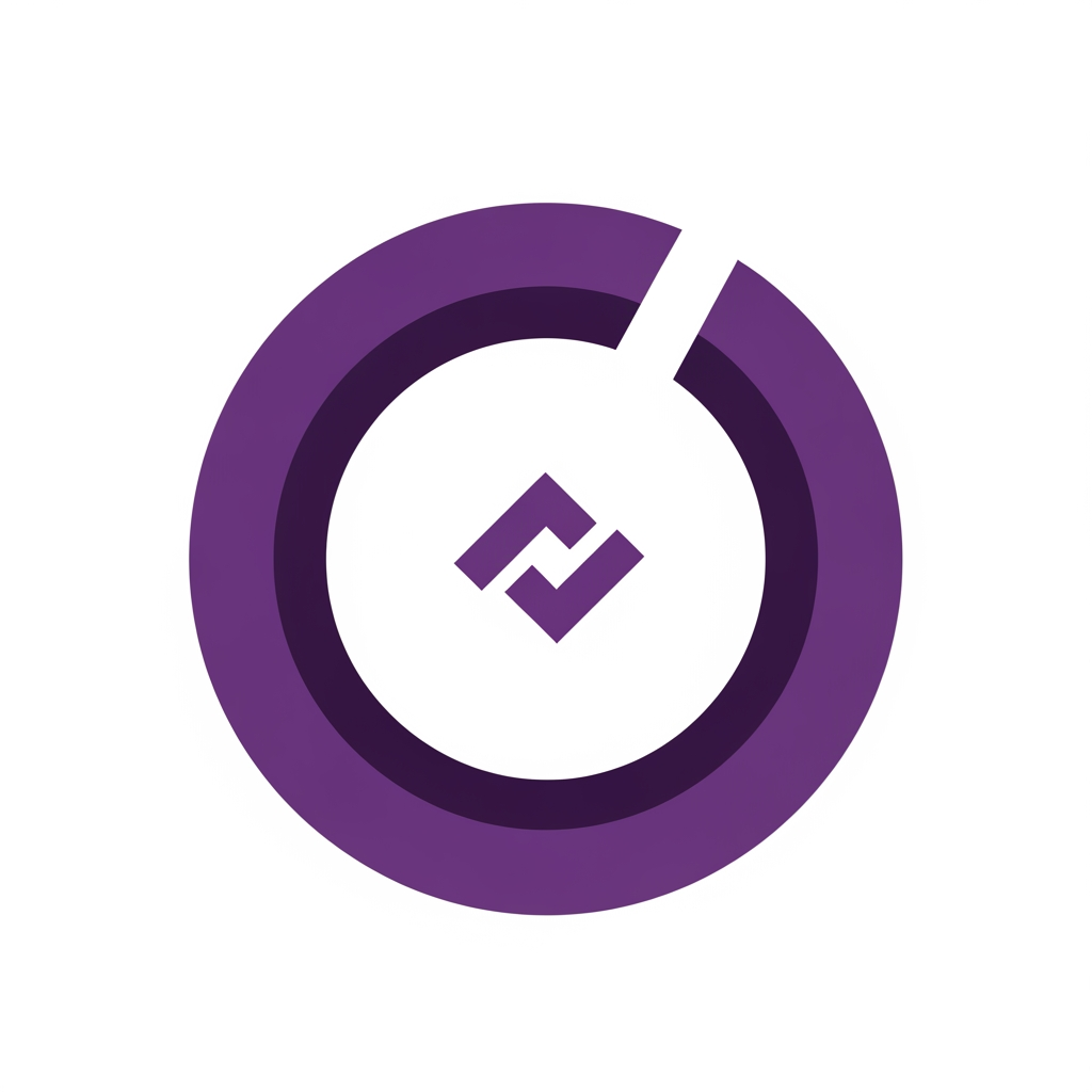 AI Design for Create a modern geometric monogram logo using the letters H and R merged into one seamless shape.
The logo should be bold, minimal and highly scalable.
Use straight edges, clean cuts and balanced negative space.
Design a minimalist progress ring logo for a habit tracking app.
Create an open circular ring with a subtle forward motion.
Integrate a small geometric checkmark or upward movement into the ring using negative space.
Avoid gradients, shadows, glossy effects, 3D styling, leaves and human figures.
The ring should feel modern, precise and premium.
Style references:
Streaks
Loop Habit Tracker
TickTick
Color:
#8046F4
Background:
White
Flat vector only.
The logo must remain recognizable at 32x32 pixels.