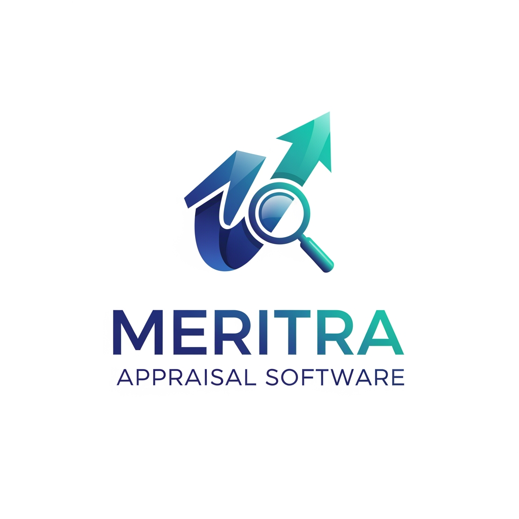 AI Design for i want logo for my Appraisal software name as Meritra