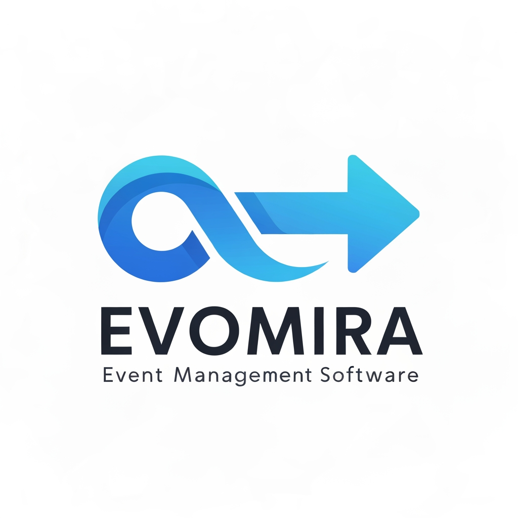 AI Design for my product name is Evomira which is based on event management software, i want logo for thta which is more creative and unique with relative