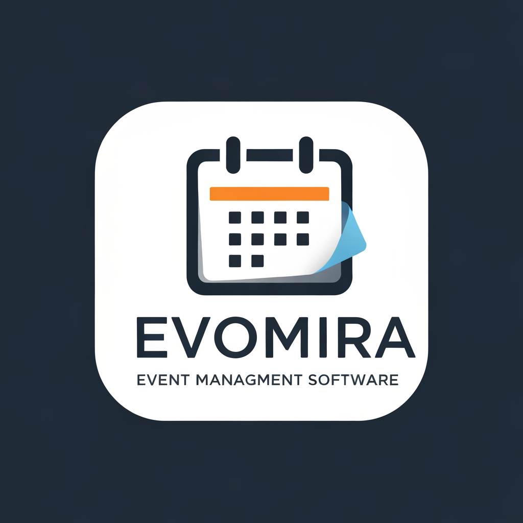 AI Design for my product name is Evomira which is based on event management software, i want logo for thta which is more creative and unique with date calender icon