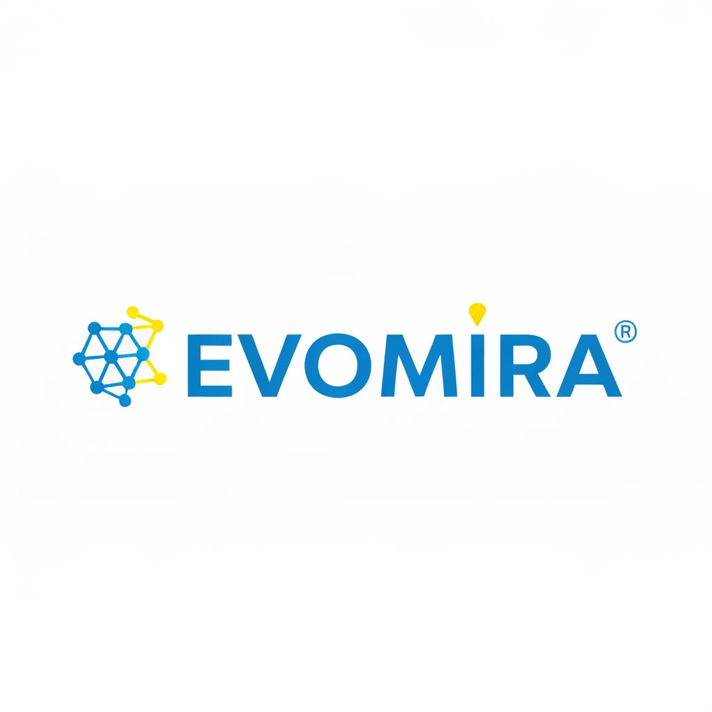 AI Design for my product name is Evomira which is based on event management software, i want logo for thta which is more creative and unique
