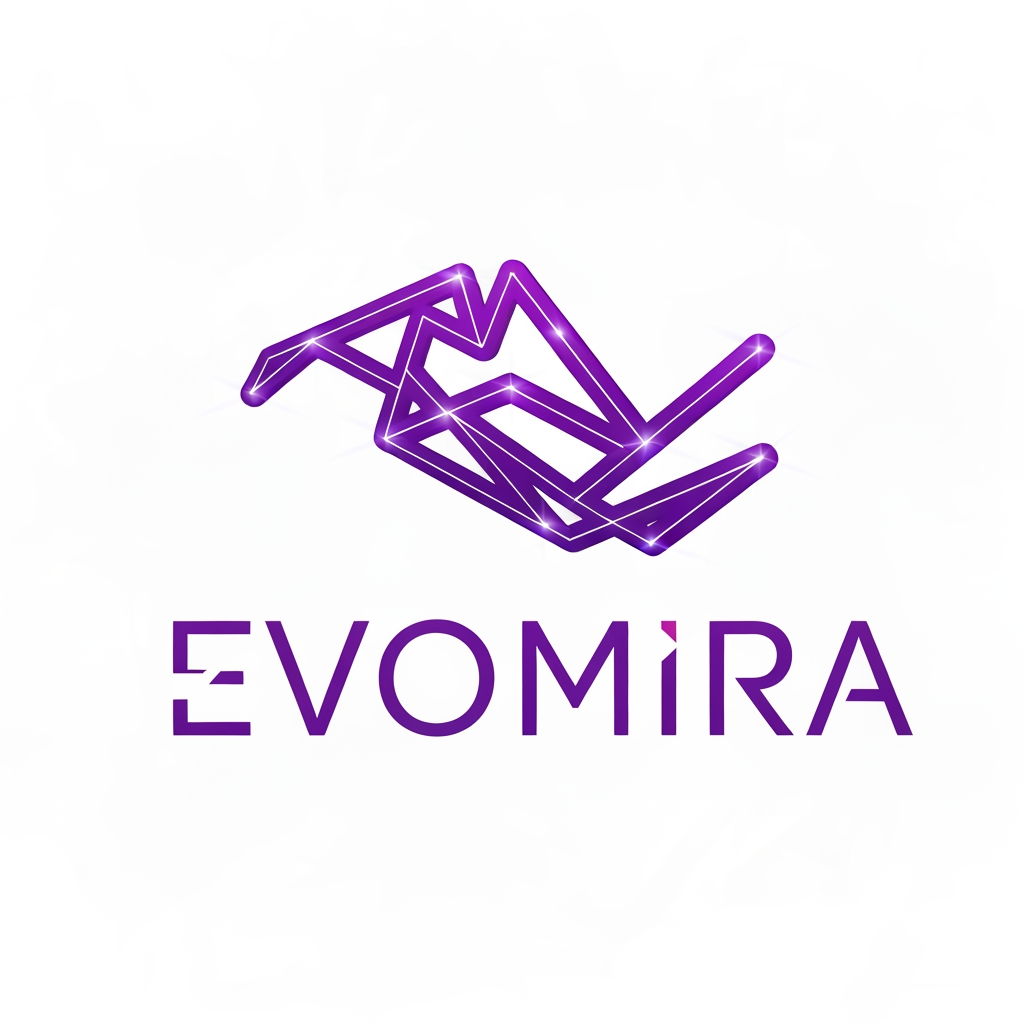AI Design for my product name is Evomira which is based on event management software, i want logo for thta which is more creative and unique with relative