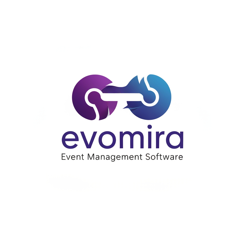 AI Design for my product name is Evomira which is based on event management software, i want logo for thta which is more creative and unique with relative